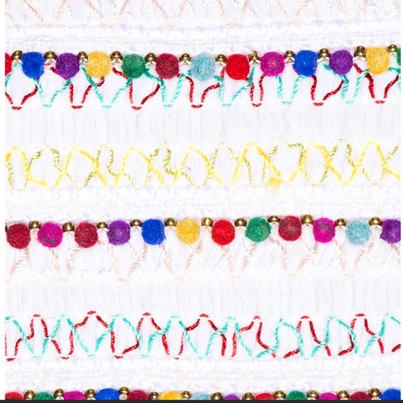 Majorelle x Revolve Hannah Mae Beaded Top White Multi - Picture 5 of 7